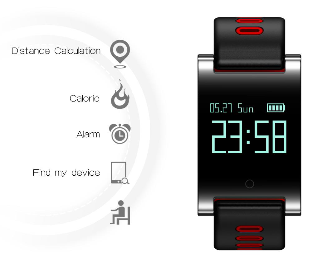 Bratara Fitness iUni DM68 Plus, Display OLED, Android si iOS-4